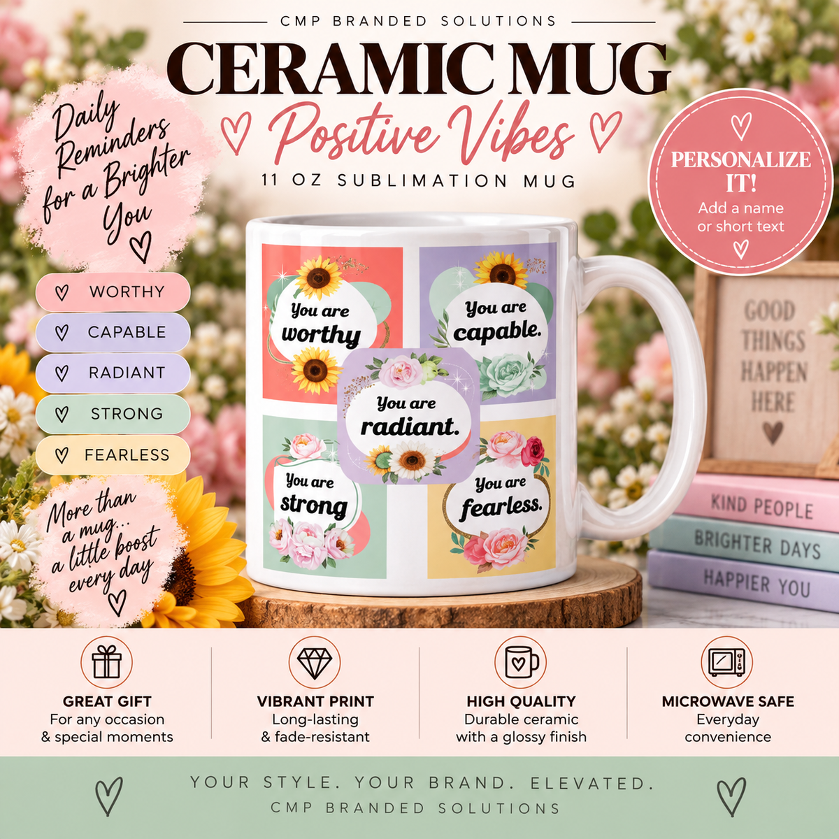 Personalized Sublimation Mug | 11 oz & 15 oz Ceramic Mug