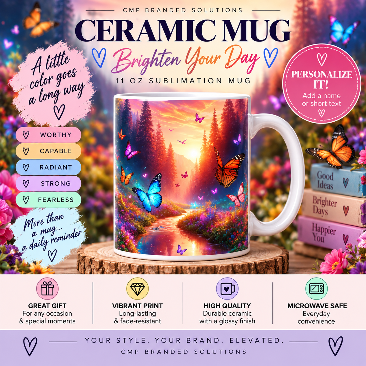 Personalized Sublimation Mug | 11 oz & 15 oz Ceramic Mug