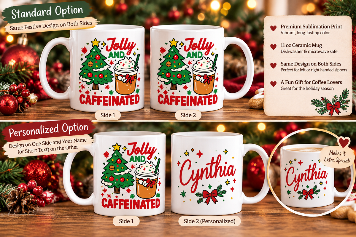 Personalized Sublimation Mug | 11 oz & 15 oz Ceramic Mug