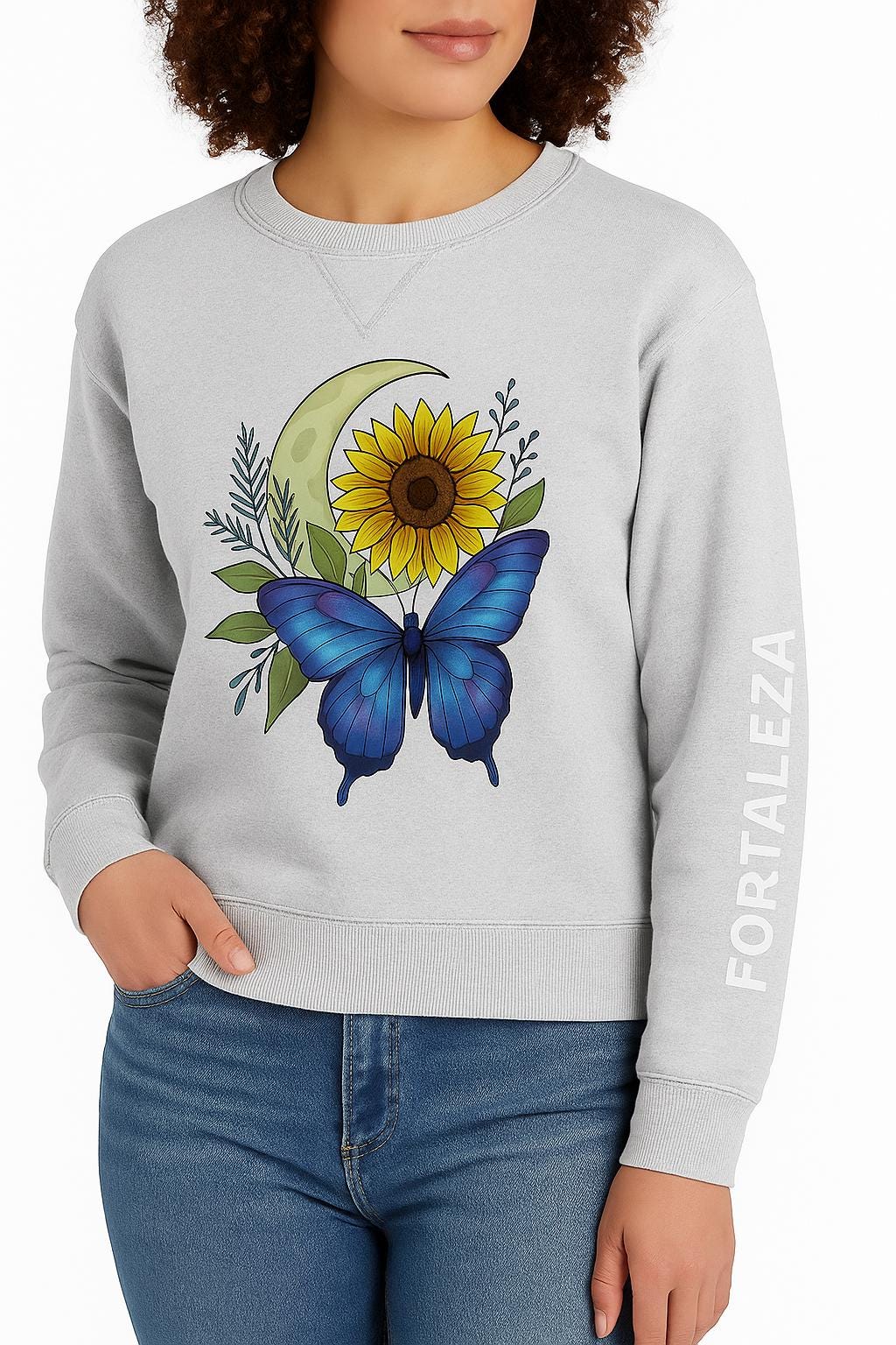 Fortaleza • Fe • Faith UV Color-Changing Sweatshirt