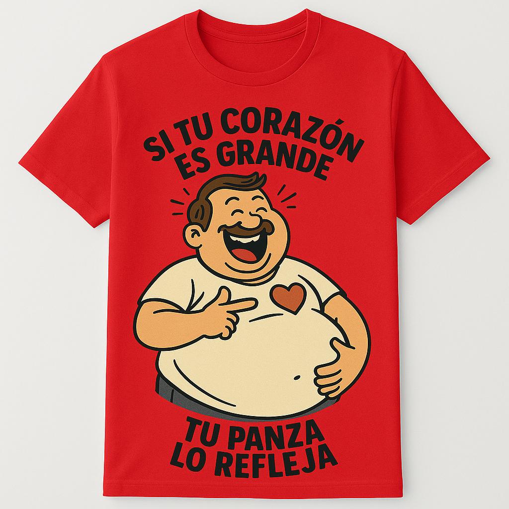 Si Tu Corazón Es Grande, Tu Panza Lo Refleja T-Shirt